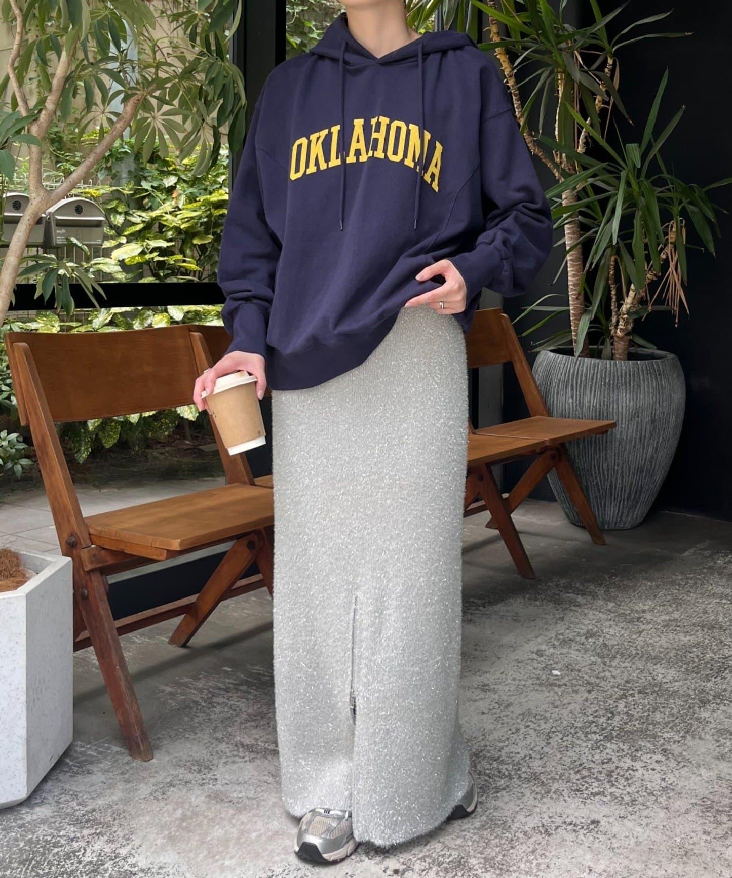 2WAY閃光拉鍊裙