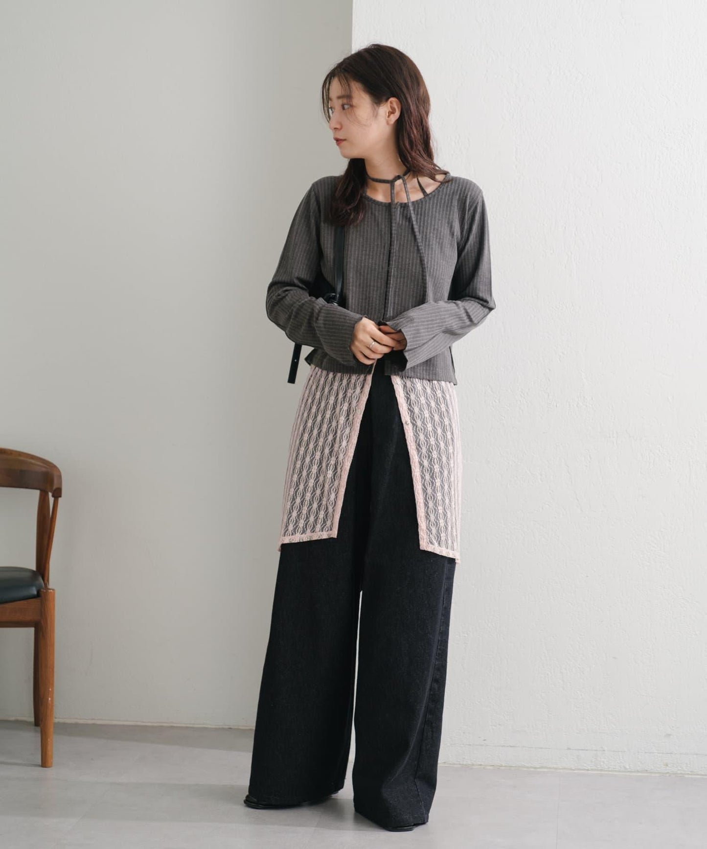 【4色展開】蕾絲裙裹裙