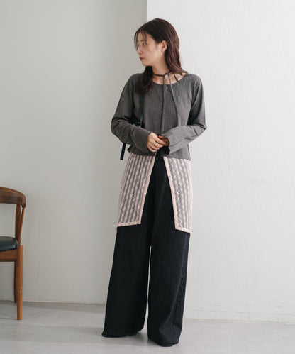 【4色展開】蕾絲裙裹裙