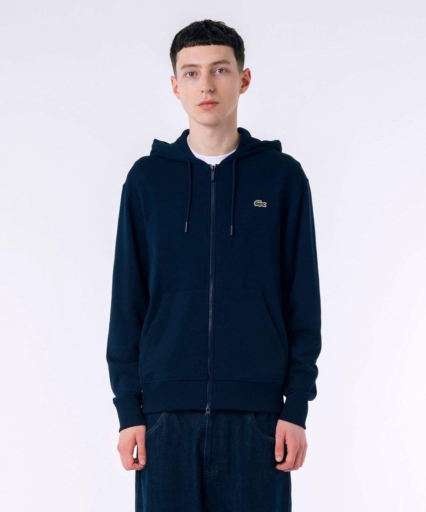 【LACOSTE】高級衛衣拉鍊帽衫