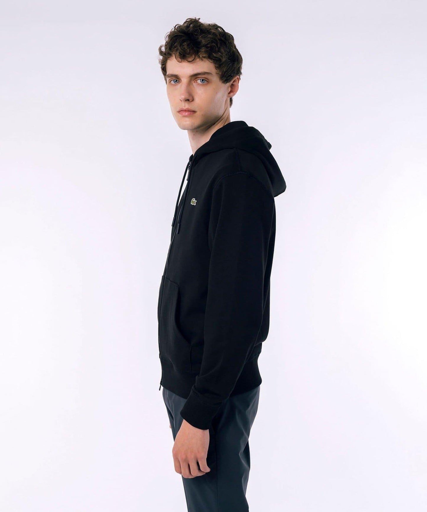 【LACOSTE】高級衛衣拉鍊帽衫