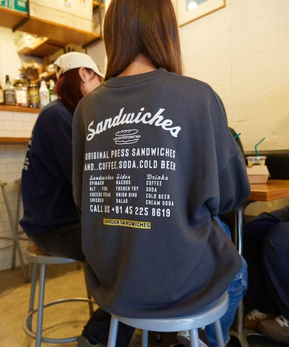 LANDER SANDWICHES×FREAK'S STORE 蘭德 聯名 大尺寸 後背印花 圓領衛衣