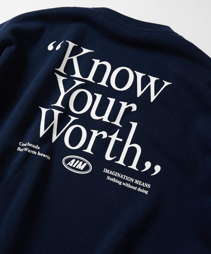 大尺寸後背印花圓領衛衣 瞭解自己的價值