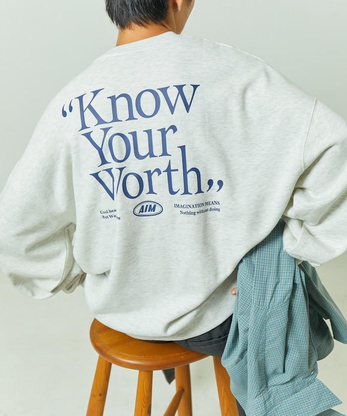 大尺寸後背印花圓領衛衣 瞭解自己的價值