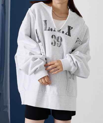 【etsinta/艾欣塔】改艊水手領學院風運動衫