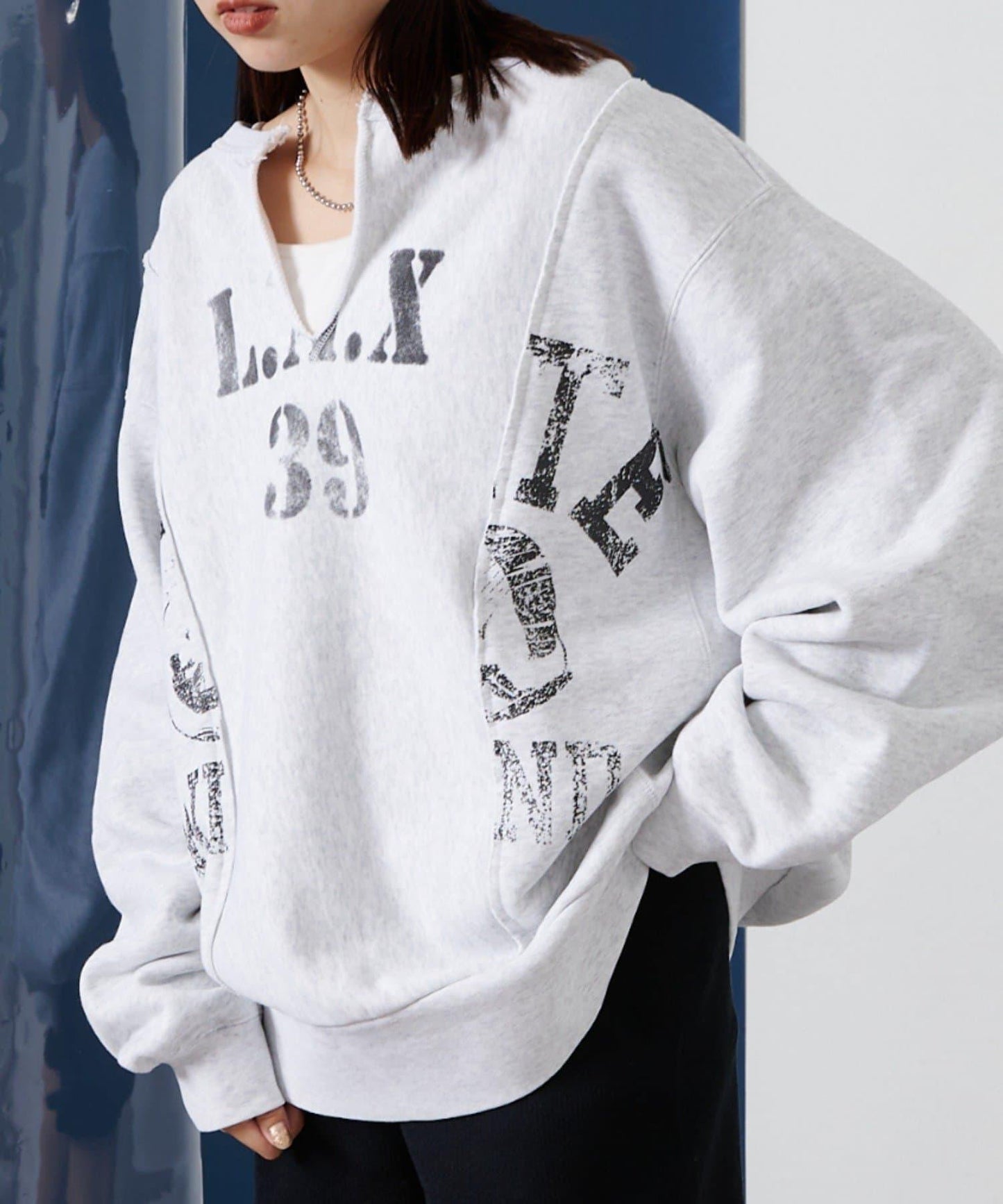 【etsinta/艾欣塔】改艊水手領學院風運動衫