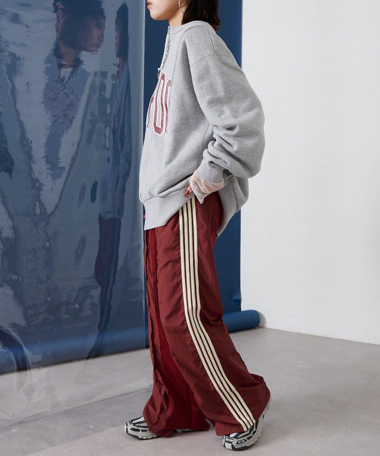 【etsinta/艾欣塔】改艊水手領學院風運動衫