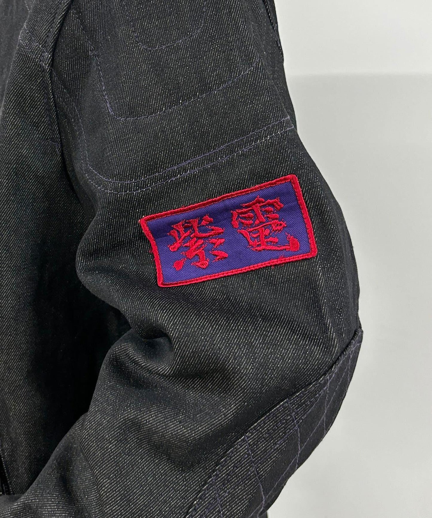 【紫電】摩托車夾克-13.5盎司牛仔布
