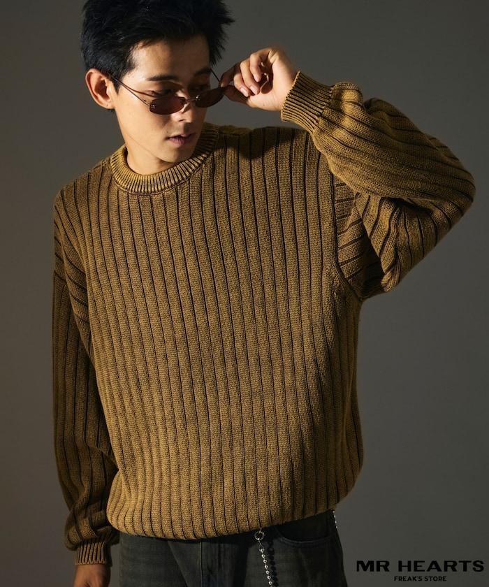 MR HEARTS 先生之心 WIDE RIB CREW NECK KNIT