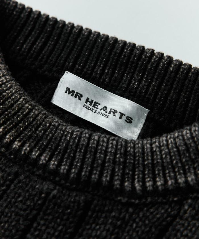 MR HEARTS 先生之心 WIDE RIB CREW NECK KNIT