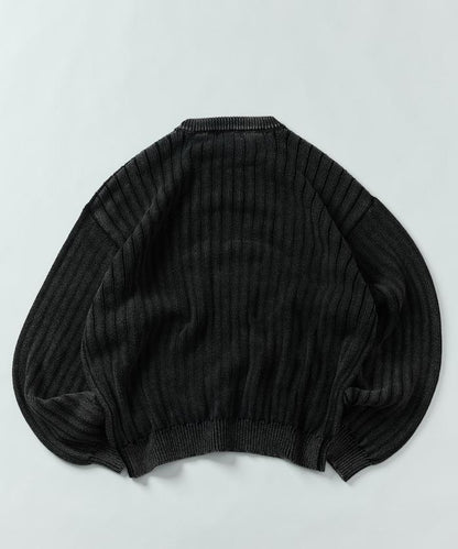 MR HEARTS 先生之心 WIDE RIB CREW NECK KNIT