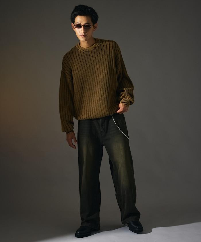 MR HEARTS 先生之心 WIDE RIB CREW NECK KNIT