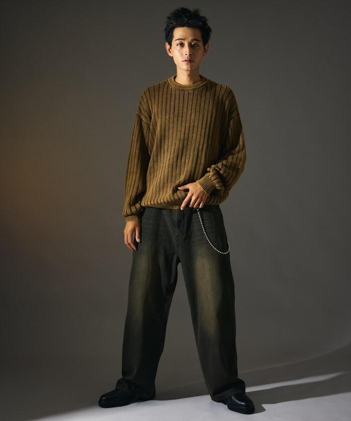 MR HEARTS 先生之心 WIDE RIB CREW NECK KNIT