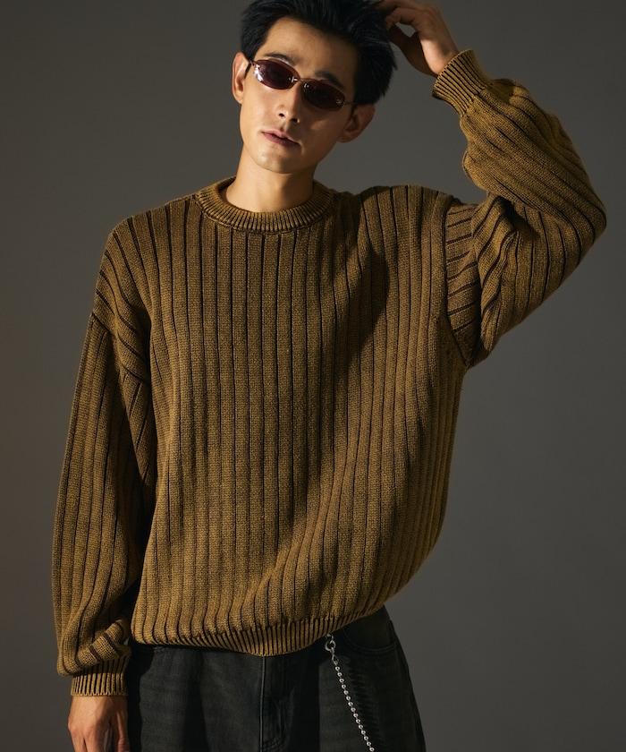 MR HEARTS 先生之心 WIDE RIB CREW NECK KNIT