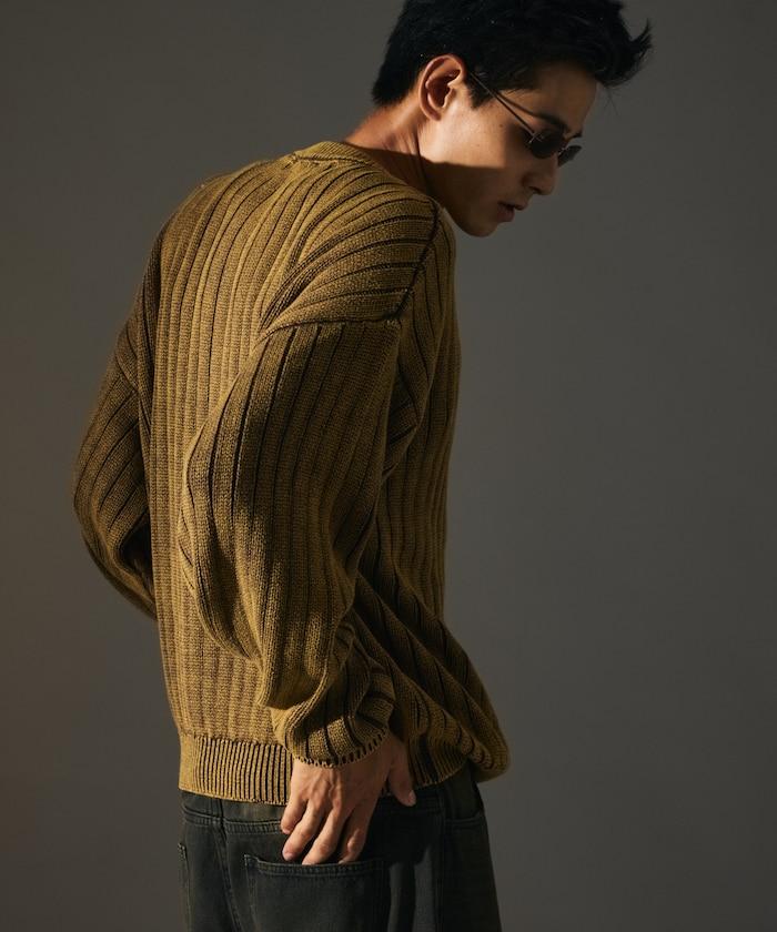 MR HEARTS 先生之心 WIDE RIB CREW NECK KNIT