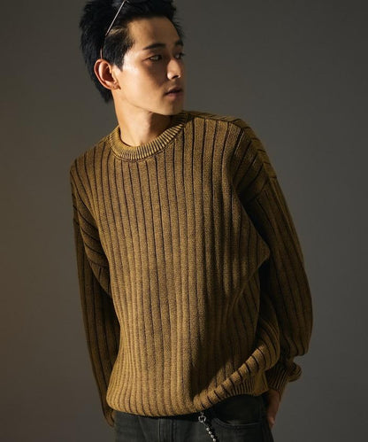 MR HEARTS 先生之心 WIDE RIB CREW NECK KNIT