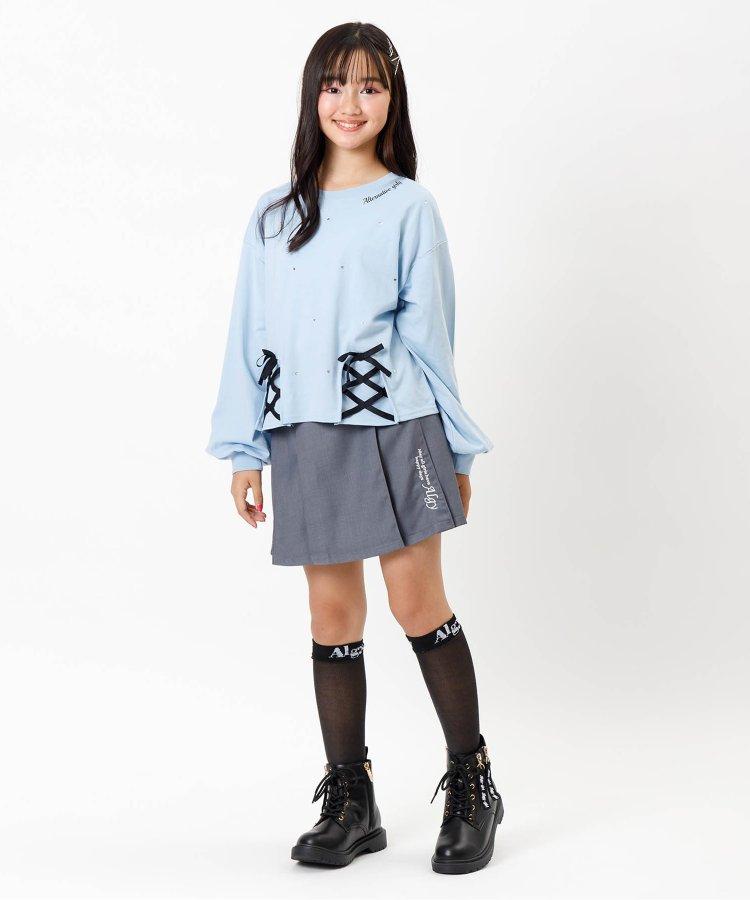 少女風格Logo設計過膝襪