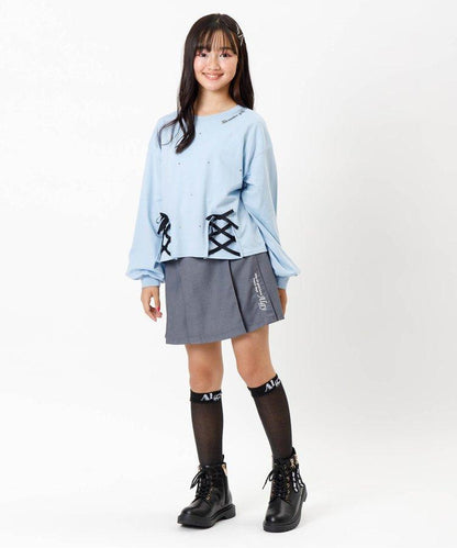 少女風格Logo設計過膝襪