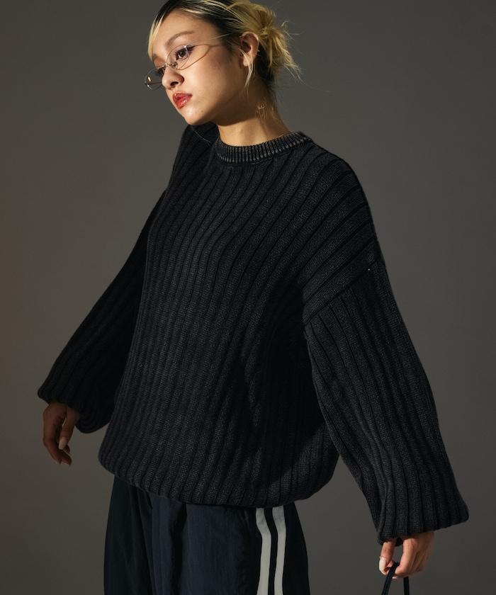 MR HEARTS 先生之心 WIDE RIB CREW NECK KNIT