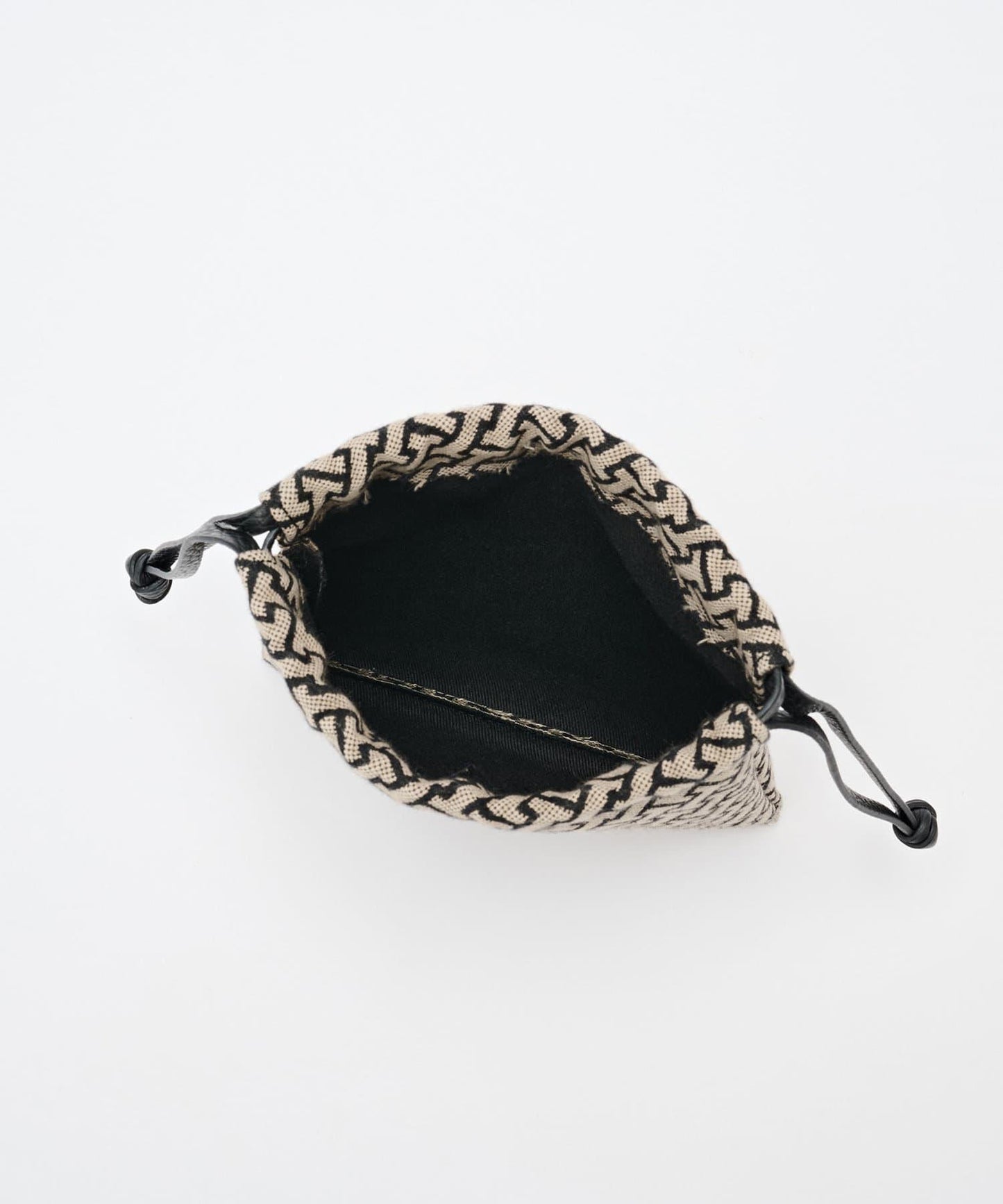單色圖案化妝包 JACQUARD/RUGA
