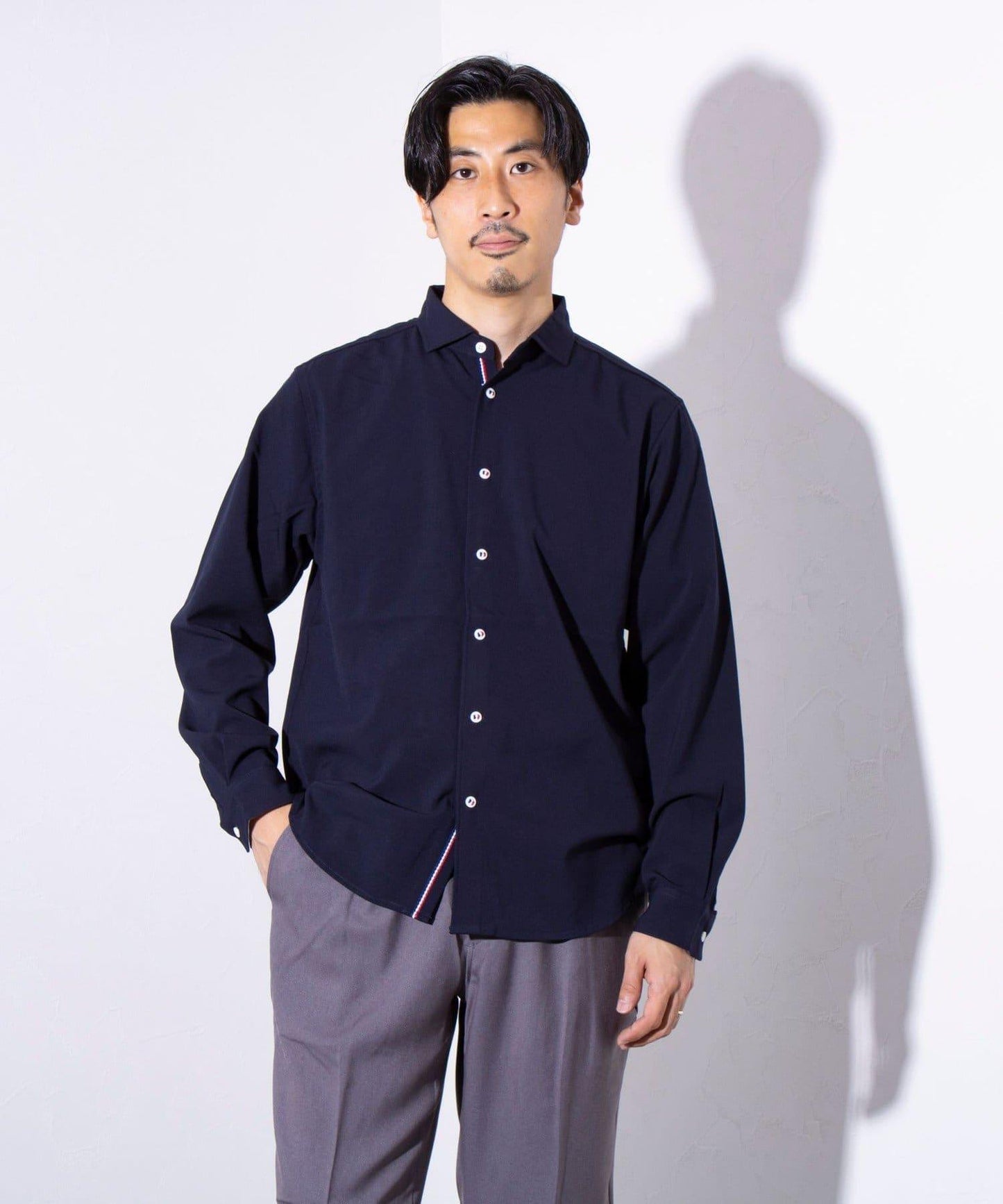 【商務休閒款式】【GLOSTER】羊毛仿 帆布襯衫