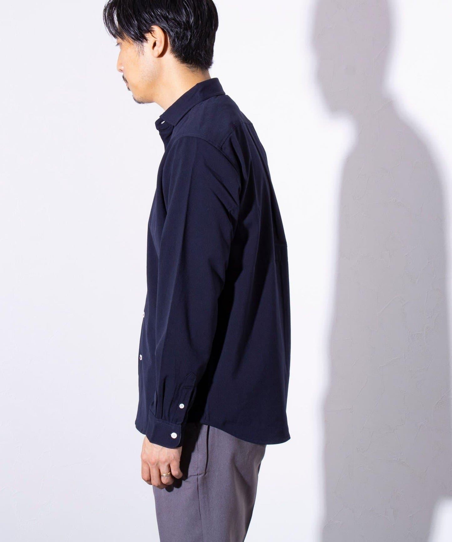 【商務休閒款式】【GLOSTER】羊毛仿 帆布襯衫