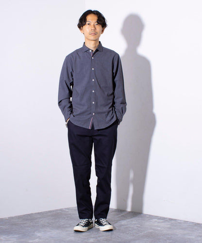 【商務休閒款式】【GLOSTER】羊毛仿 帆布襯衫