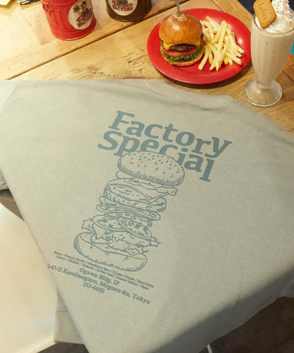 Burger Factory×FREAK'S STORE 漢堡工廠 聯名 大尺寸 後背印花 圓領衛衣