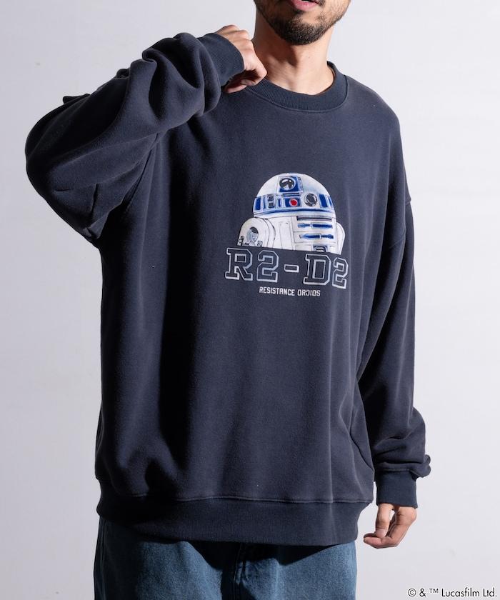 星球大戰 R2-D2 絨布印花 圓領 衛衣