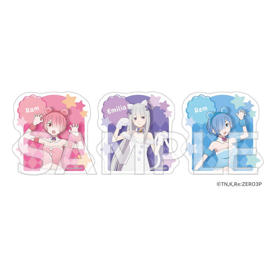 《Re:從零開始的異世界生活》貼紙套裝 蓬鬆動物服裝版