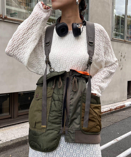 【etsinta/艾欣塔】2way軍事風背心馬甲