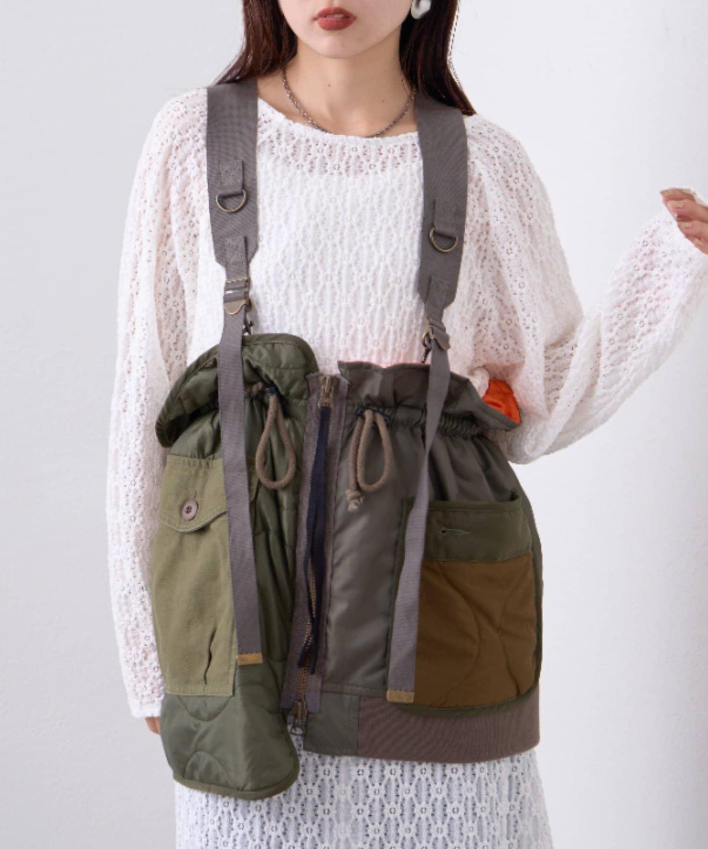 【etsinta/艾欣塔】2way軍事風背心馬甲