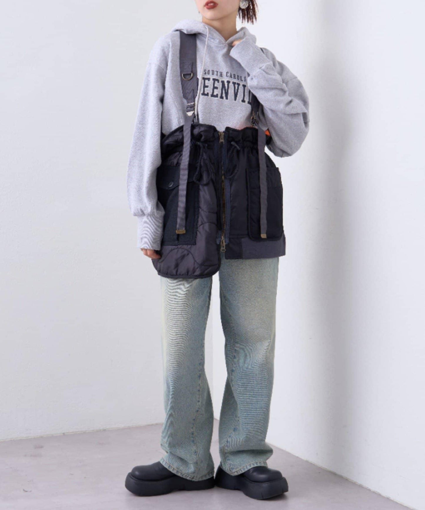 【etsinta/艾欣塔】2way軍事風背心馬甲