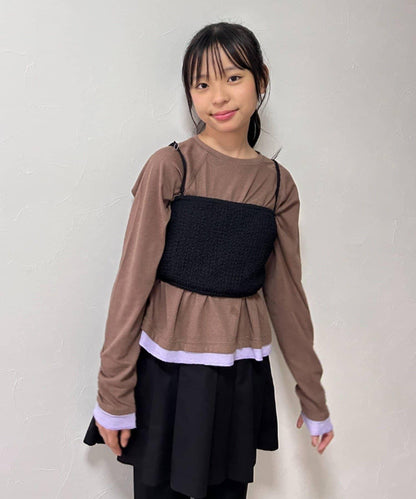 【CIAOPANIC TYPY】【KIDS】透明疊層T恤