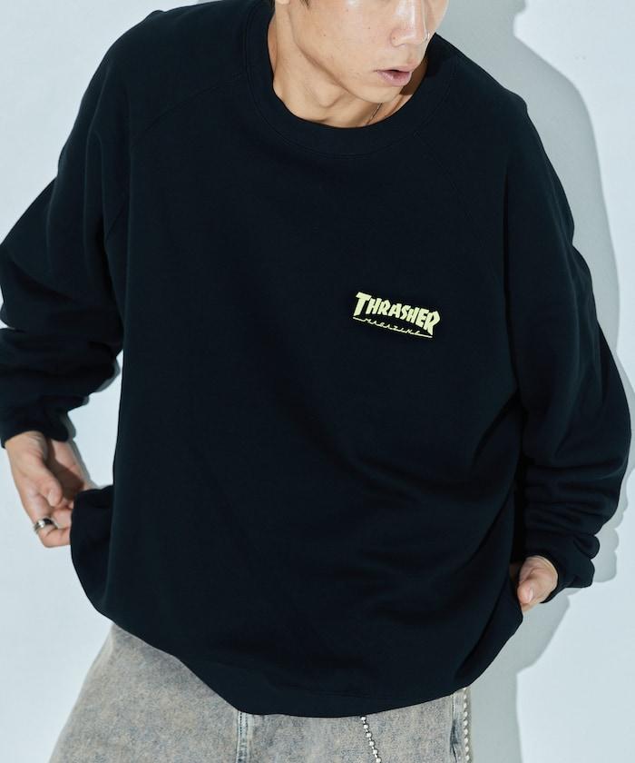 THRASHER×FREAK'S STORE 聯名 拉格朗 一點 印花 拼接衫