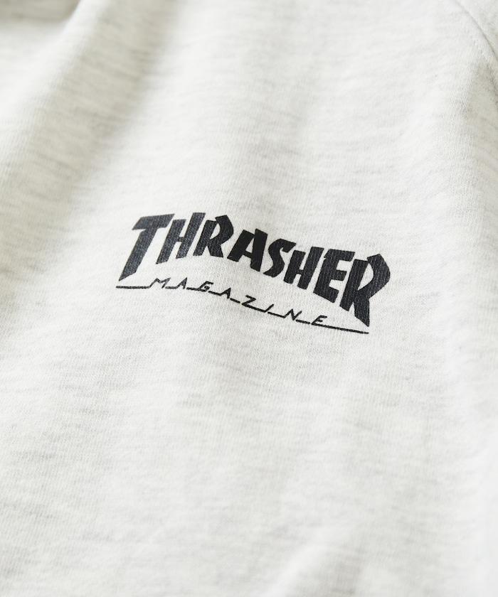 THRASHER×FREAK'S STORE 聯名 拉格朗 一點 印花 拼接衫