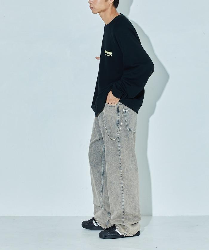 THRASHER×FREAK'S STORE 聯名 拉格朗 一點 印花 拼接衫