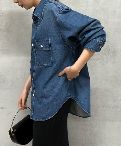 【全季節適用】牛仔襯衫
