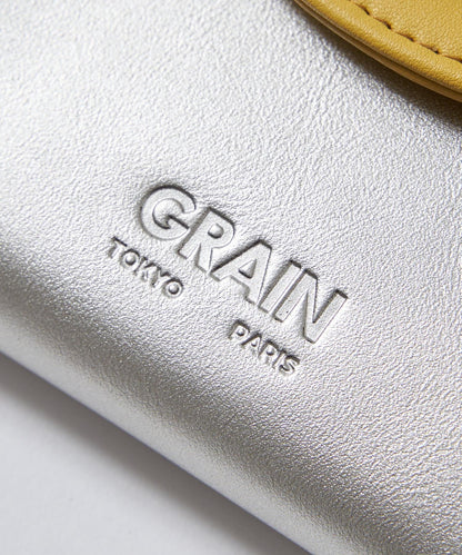 【GRAIN/穀物】雙摺疊雙色錢包