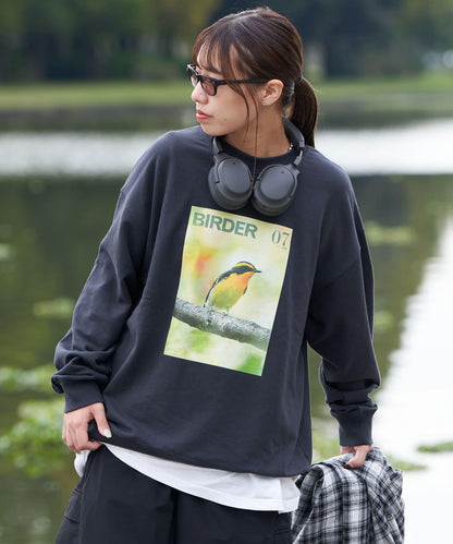 【鳥類×鳥狂熱者】雜誌印花衛衣