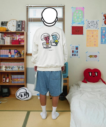 轉生到人間 印花衛衣