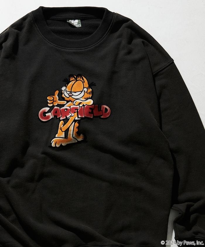 Garfield 絨面印花 圓領衛衣