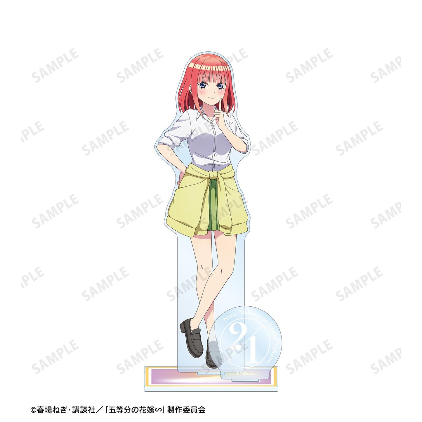 《五等分的新娘》∽_描き下ろし 中野二乃 衣裝交換ver. 第2弾 帶零件的大號亞克力立牌