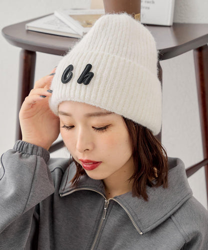 帶標誌的針織帽