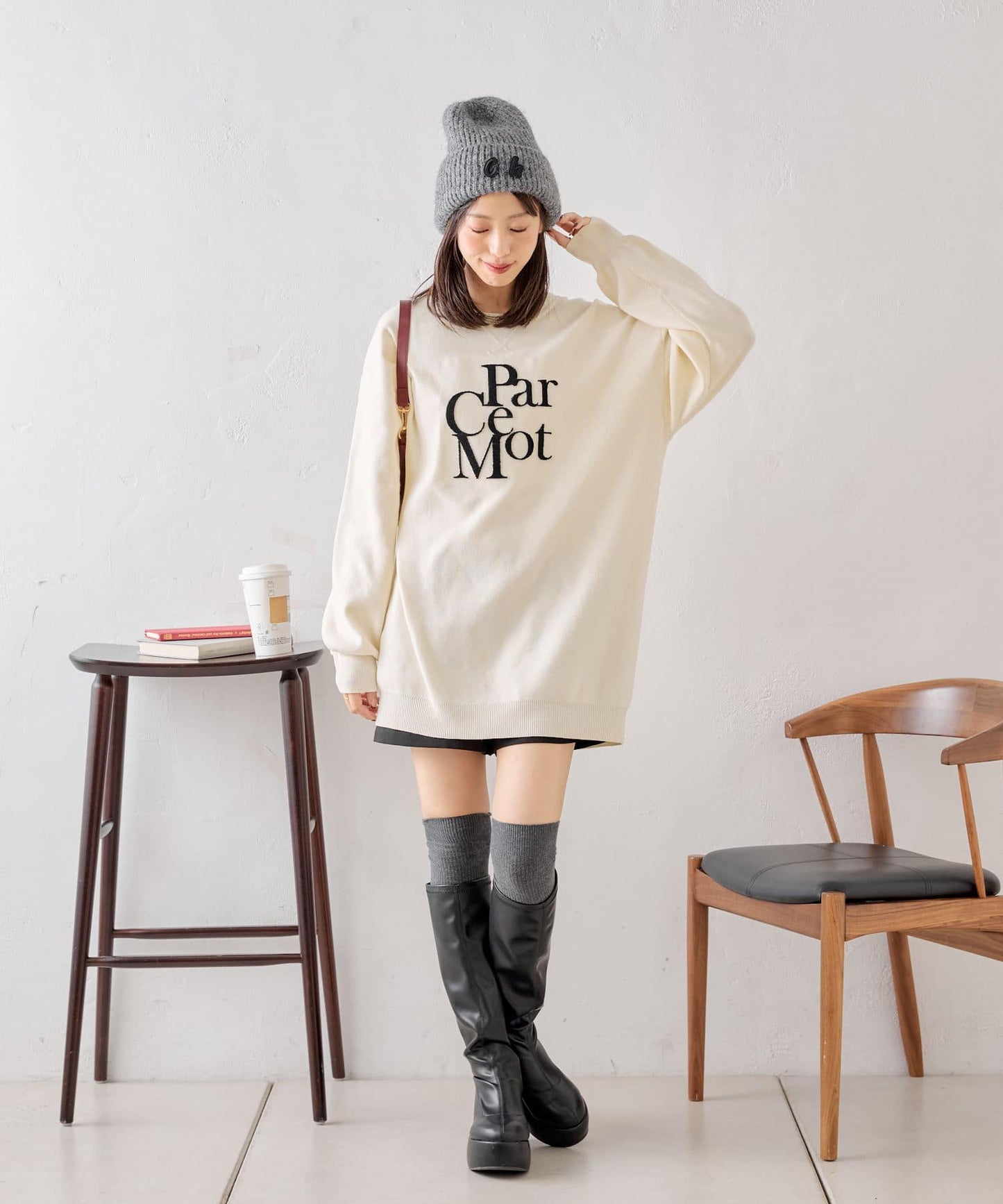 帶標誌的針織帽