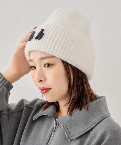 帶標誌的針織帽