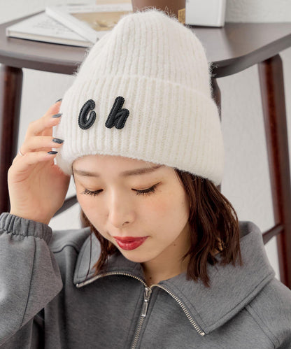 帶標誌的針織帽