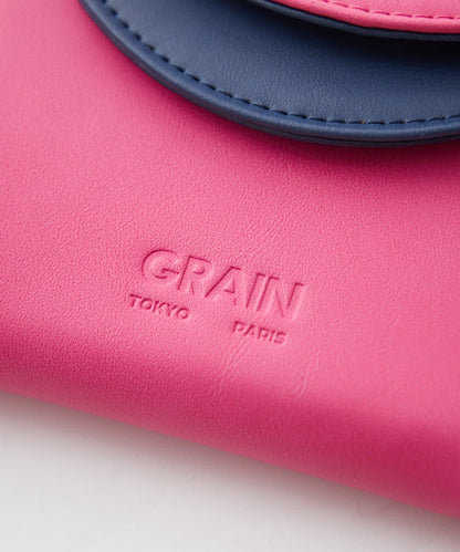 【GRAIN/穀物】雙摺疊雙色錢包