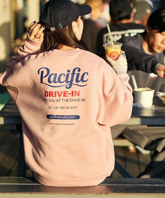 Pacific DRIVE-IN×FREAK'S STORE 太平洋汽車影院 聯名 大尺寸 後背印花 圓領衛衣