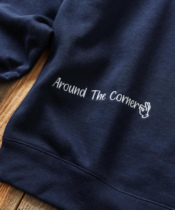 Around the Corner×FREAK'S STORE / 圍繞街角 聯名 大尺寸 隨機刺繡 圓領衛衣